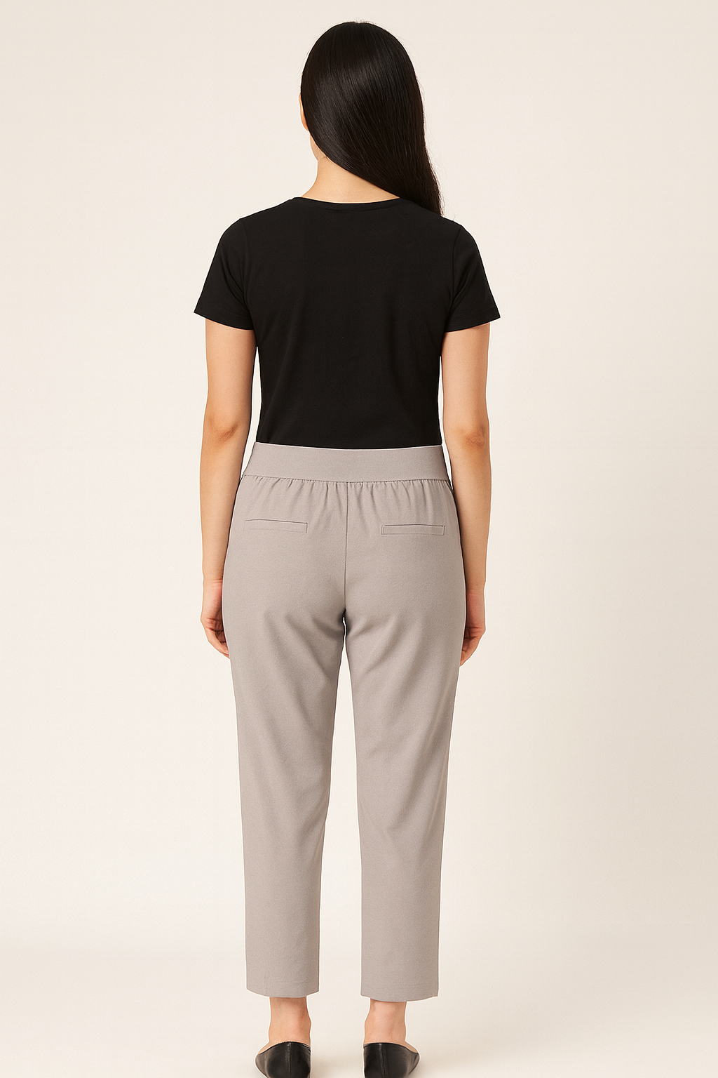 Elegant Comfort Light Grey Trousers