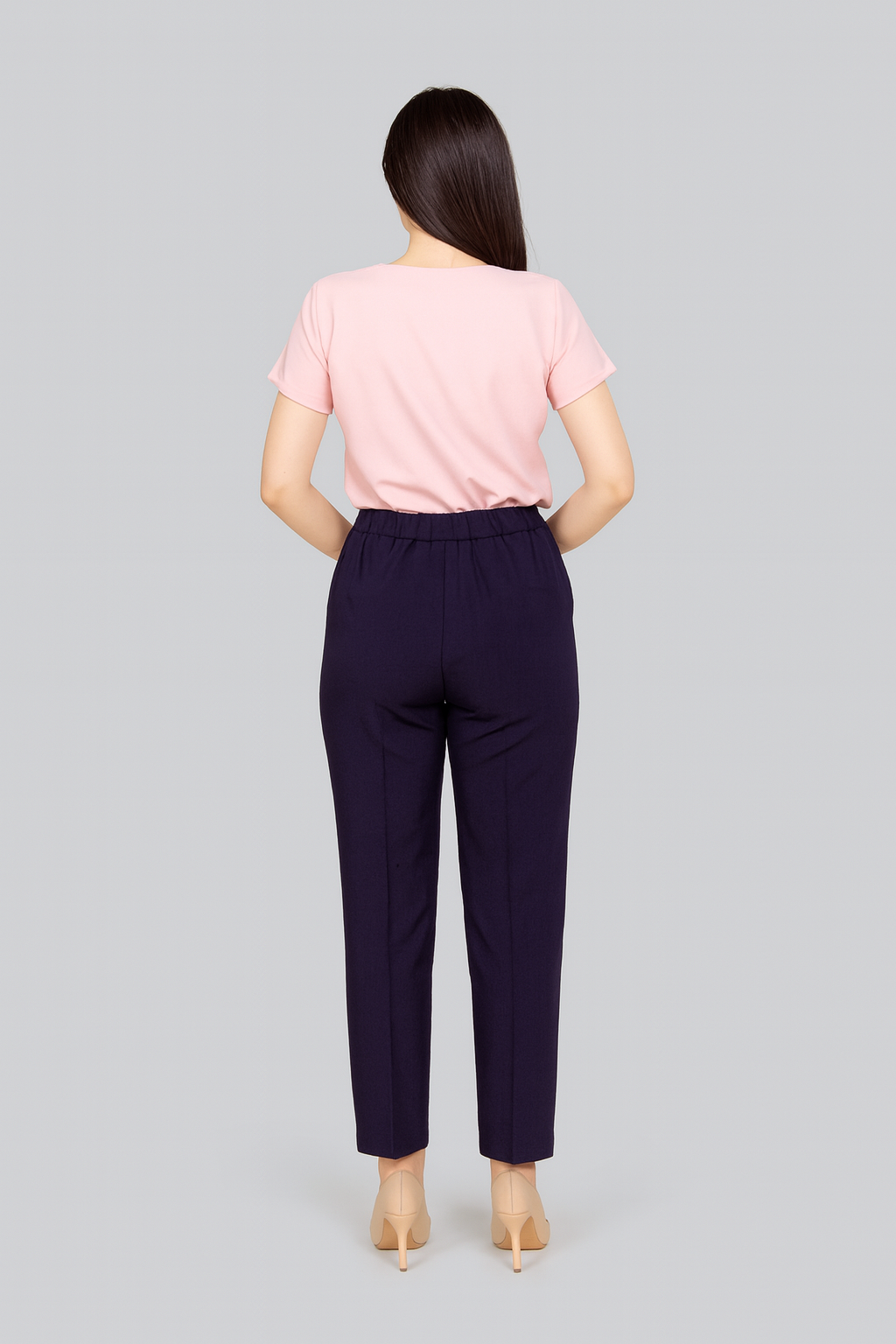 Navy Blue Casual Trousers