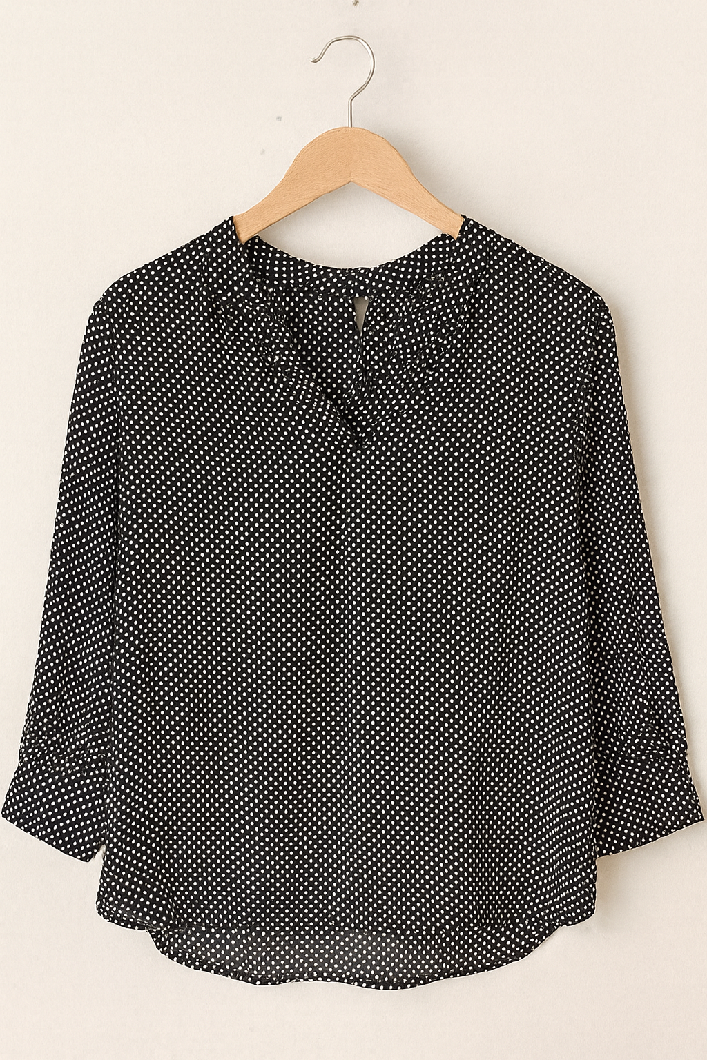 Women’s Black Polka Dot Blouse