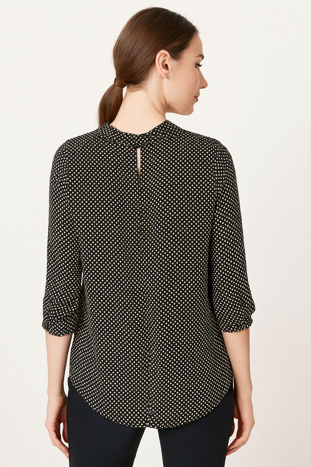 Women’s Black Polka Dot Blouse