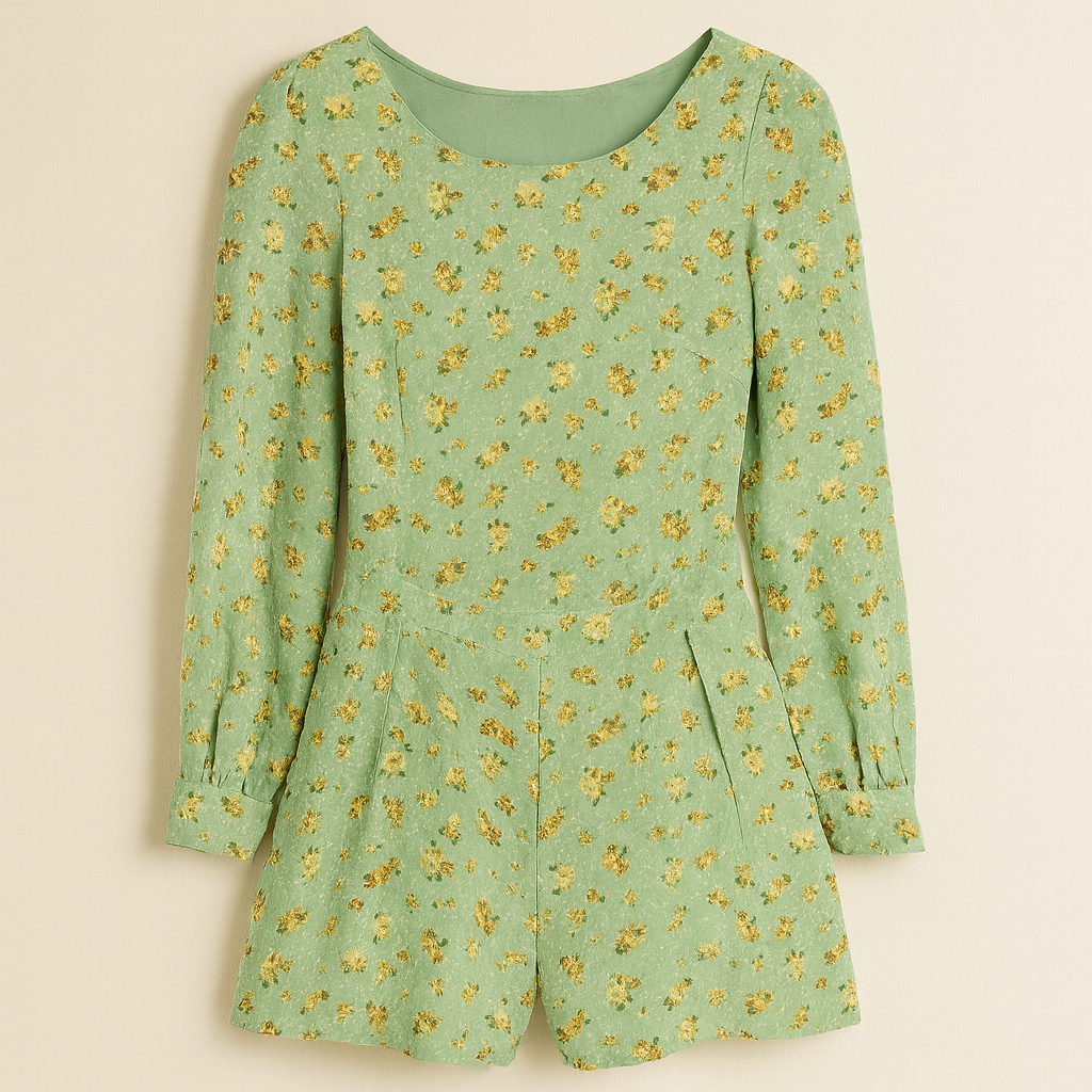 Sage Green Floral Dress